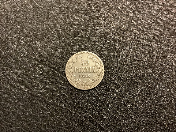 50 penniä 1865 s