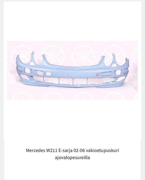 Ostetaan W211 Etupuskuri
