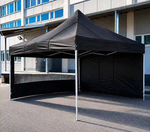 V: 4x4 m ammattitason pop-up teltta (musta)