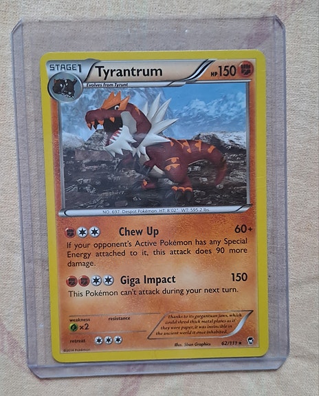 Tyrantrum 062/111 - X&Y Furious Fists Pokemon-kortti