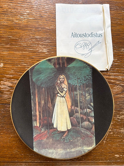 Arabia Akseli Gallen-Kallela Kalevala seinälautanen
