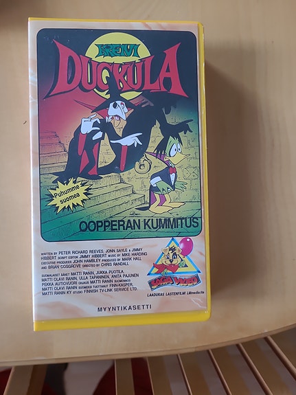 Kreivi Duckula Oopperan kummitus VHS-kasetti