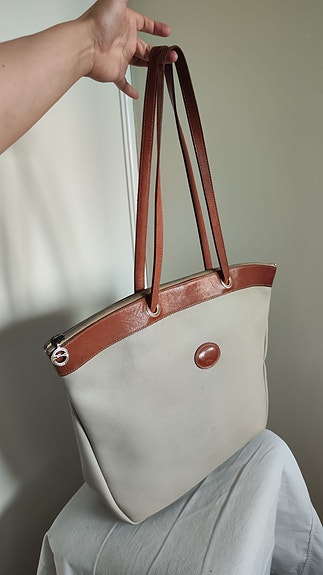 Longchamp vintage totebag / weekend bag