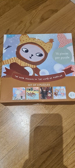 Lasten palapelejä (3 x 16 palan palapelejä)