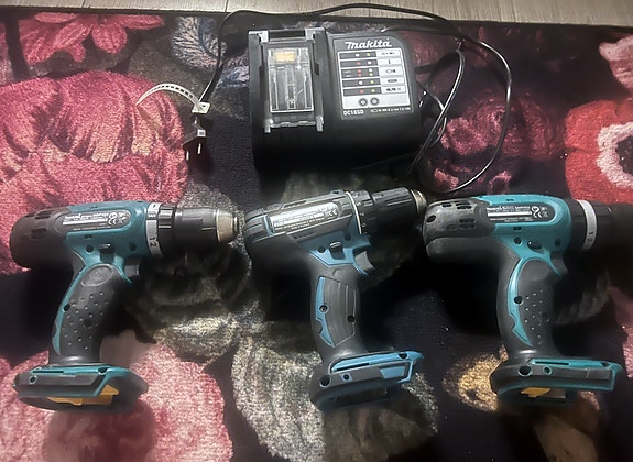 makita 3kpl.1 akku. laturi