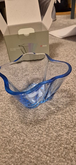 Iittala Aalto kulho 75 mm vedensininen