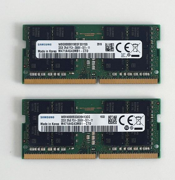 Samsung 64GB (2 x 32GB) DDR4 2666MHz SO-DIMM