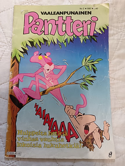 Vaaleanpunainen Pantteri sarjakuvalehti 2/1987