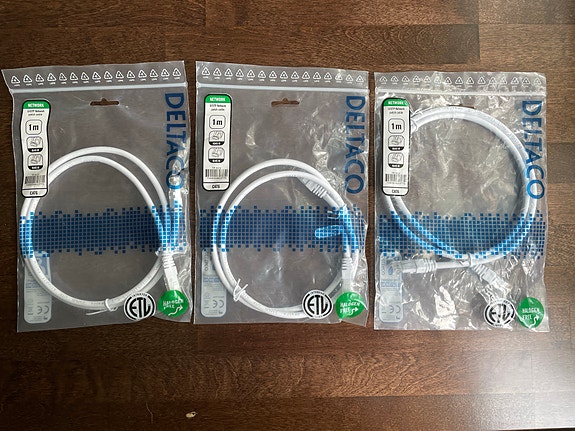 Deltaco 1 m verkkokaapeli RJ45 U/UTP