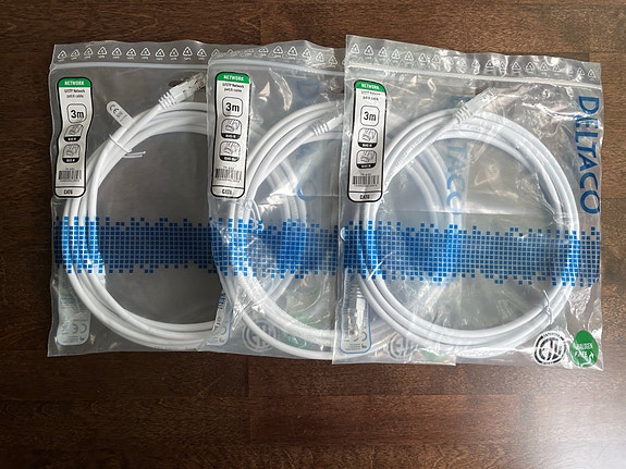 Deltaco U/UTP verkkokaapeli RJ45 3 m