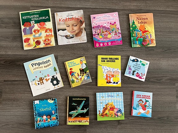 Lasten satukirjoja ja kuvakirjoja