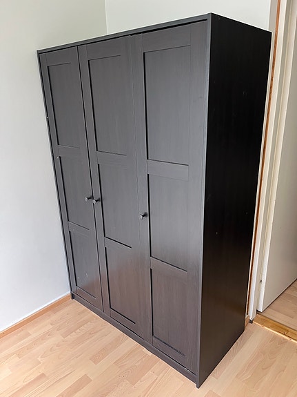 IKEA, RAKKESTAD, 3-ovinen vaatekaappi