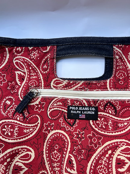 Polo Jeans co. Ralph Lauren: Vintage Bandana/Paisley canvas-laukku
