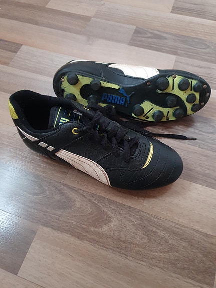 Puma nappulakengät musta-valkoinen