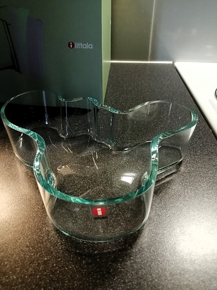 Iittala Aalto lasimalja, Veden Vihreä.