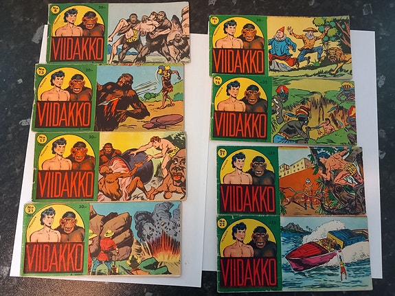 Viidakko sarjakuvalehdet 8 numeroa