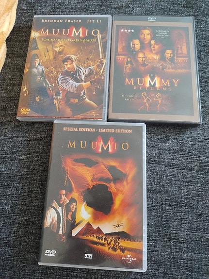Muumio-elokuvat DVD-paketti