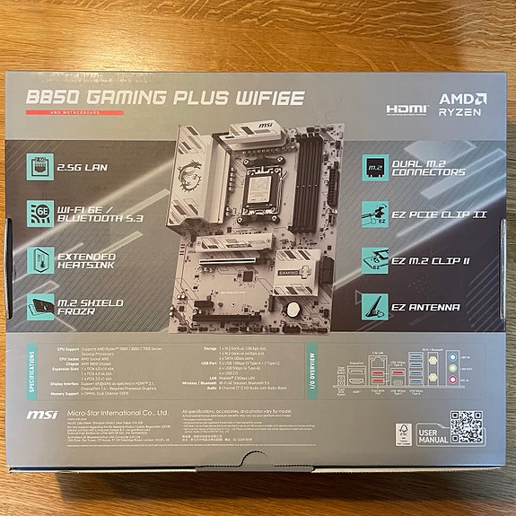 MSI B850 Gaming Plus WiFi emolevy AMD Ryzenille