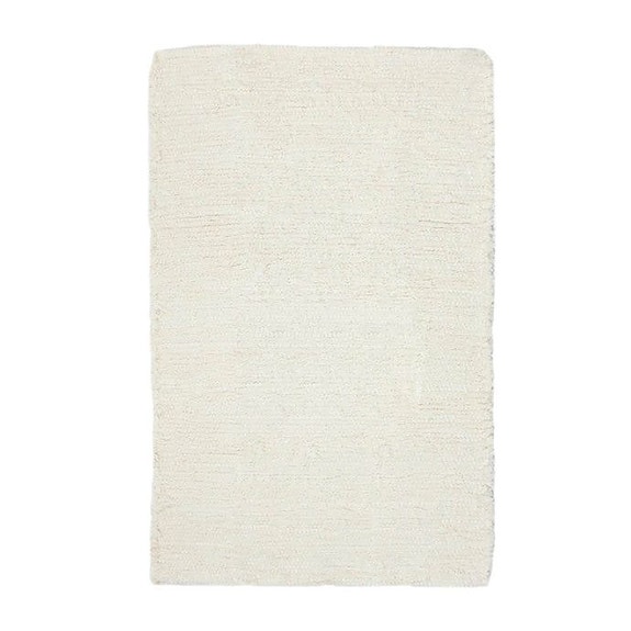 KÄSINKUDOTTU OLOHUONEEN MATTO - LUONNONVALKOINEN- 100 x 150 / Valkoinen