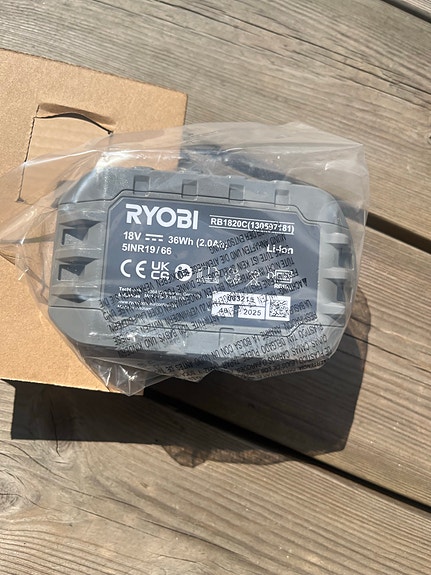 Ryobi 18V 2,0Ah akku