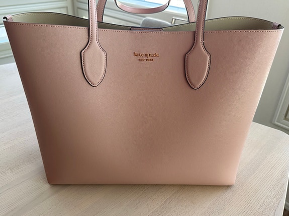 Kate Spade nahkainen shopper-käsilaukku vaaleanpunainen naiset