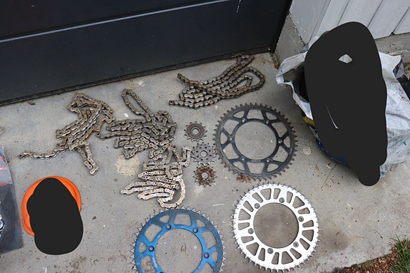 Ajo kuntoisia ketju ratas settejä! Yamaha yz 125/fantic xx 125
