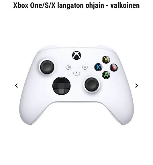 Xbox langaton ohjain valkoinen