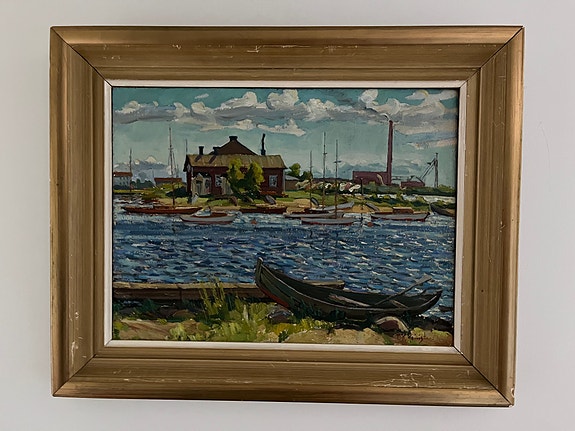 Pentti Koivisto: Kiikelin saari (Oulu) – harvinainen 1940-luvun öljymaalaus