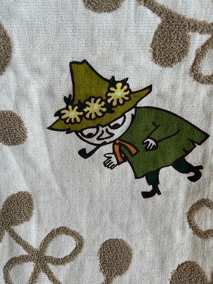 UUSI harvinainen Muumi Nuuskamuikkunen Moomin Snufkin pyyhe