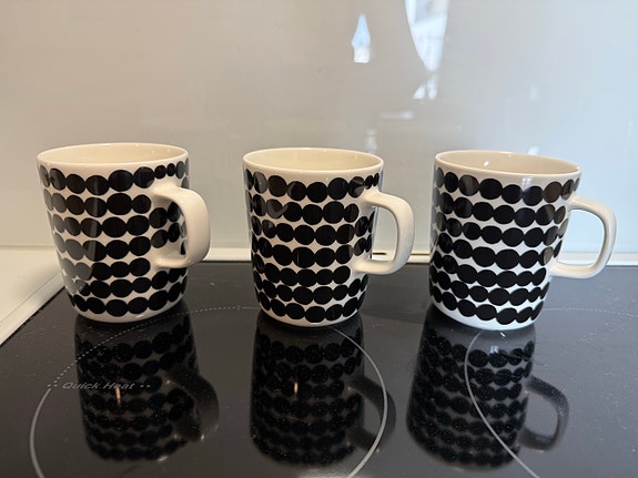 Marimekko Oiva Räsymatto musta ja ruskea