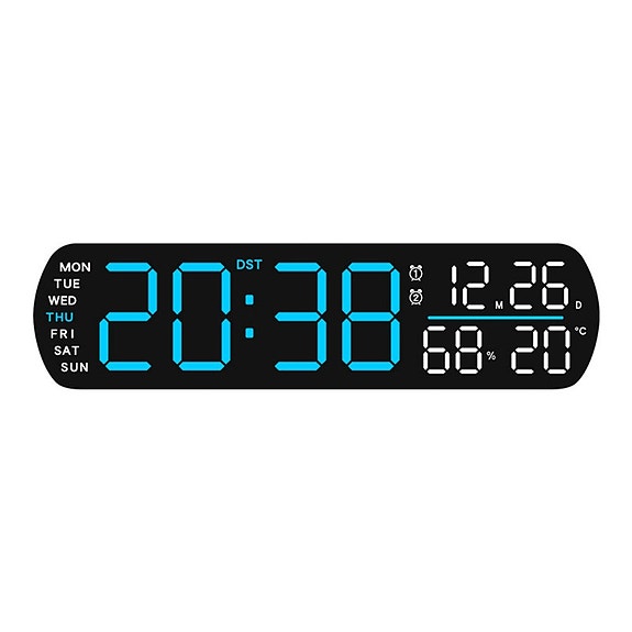 Pöytäkello LED 26 cm