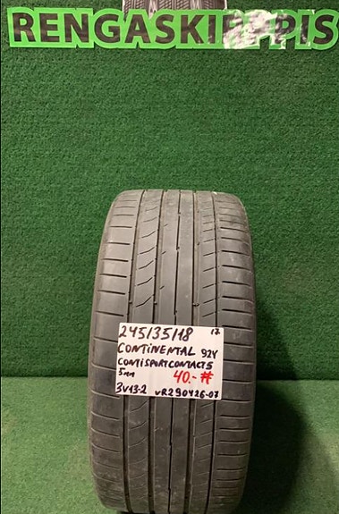 1kpl 245/35R18 Continental ContiSportContact 5 92Y kesä 5mm
