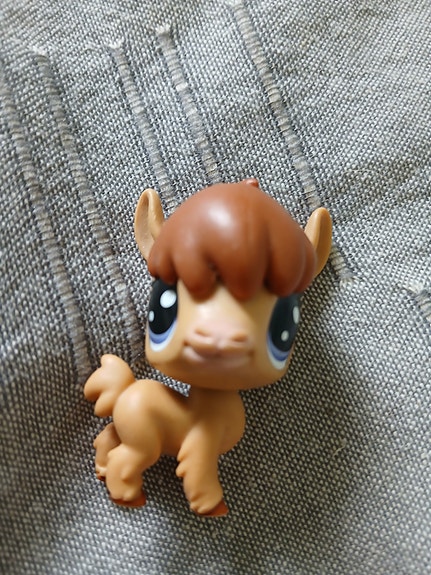 Littlest Pet Shop hevonen figuuri ruskea