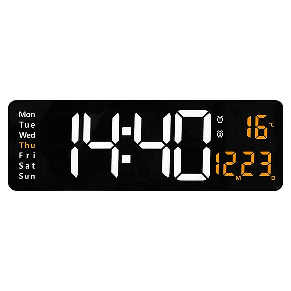 Seinäkello LED 38 cm