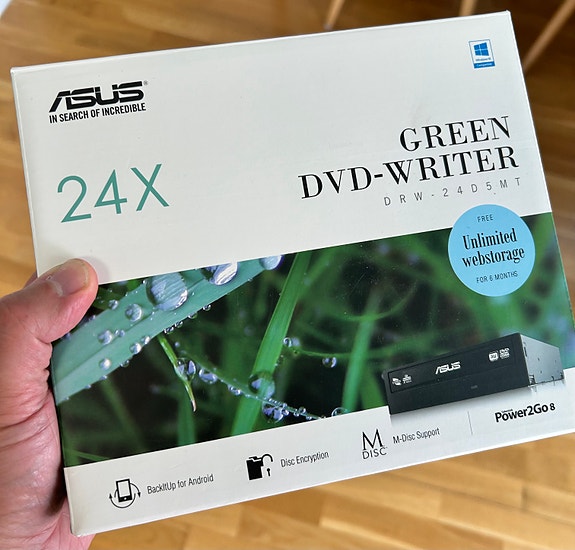 ASUS 24X Green DVD-writer kirjoittava asema