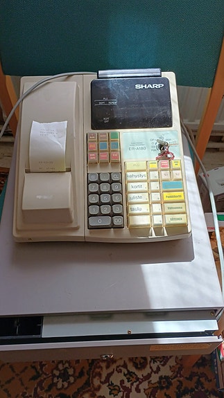 Sharp kassakone ER A-180