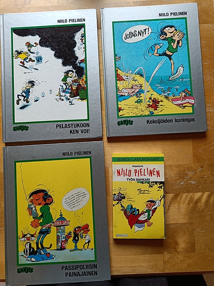 Niilo Pielinen sarjakuvakirjat ja pokkari