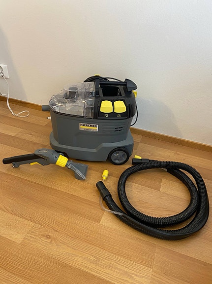Tekstiilipesuri / Imuri Kärcher Puzzi 8/1 + Kärcher RM760 – lähes uusi