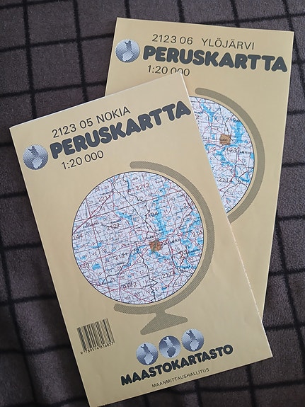 Peruskartta 1:20000 (2kpl) Nokia, Ylöjärvi