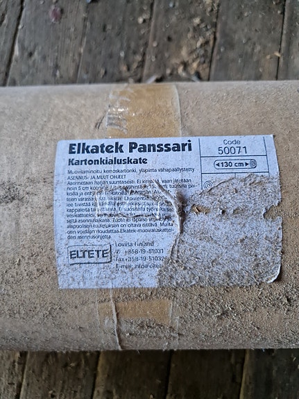 Elkatek panssari kartonkialuskate