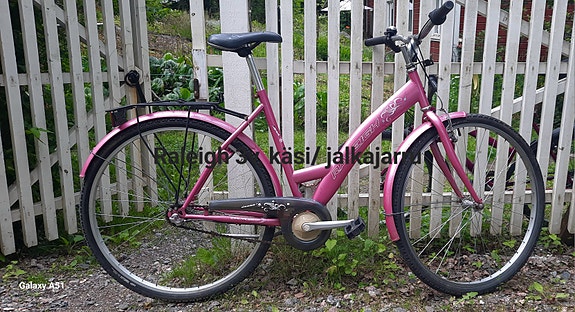 Raleigh naisten kaupunkipyörä 52 cm 28" pinkki