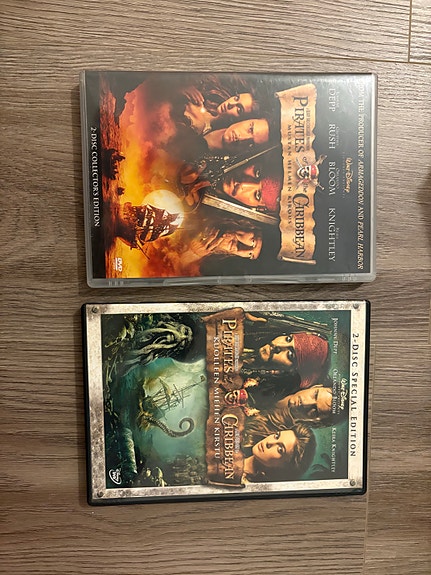 Pirates of the Caribbean DVD-elokuvat 2 kpl