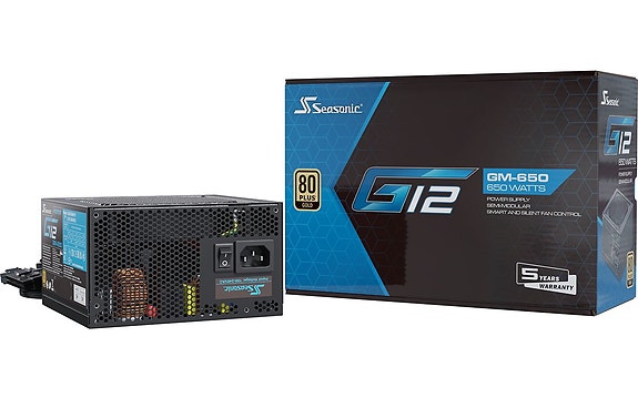 Uusi virtalähde 650 W ATX  Seasonic G12 GM-650
