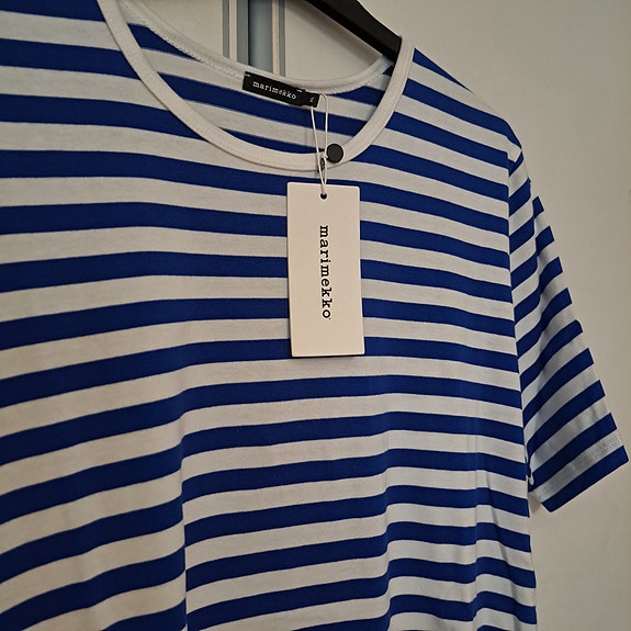Marimekko tasaraita mekko L / XL uusi
