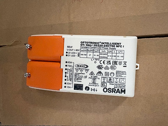 Osram OPTOTRONIC LED-virtalähde OT DALI 25/220-240/700