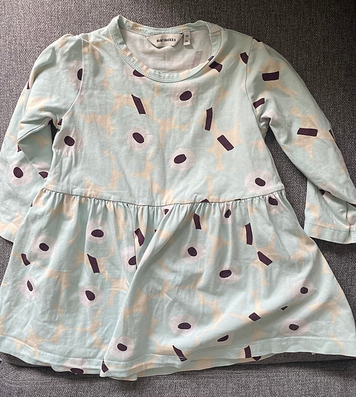 Marimekko lasten mekko unikko 80-86