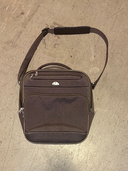 Samsonite olkalaukku kangas ruskea unisex