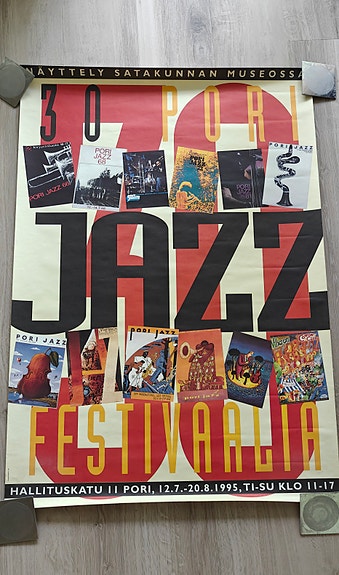 Juliste Pori Jazz näyttelystä