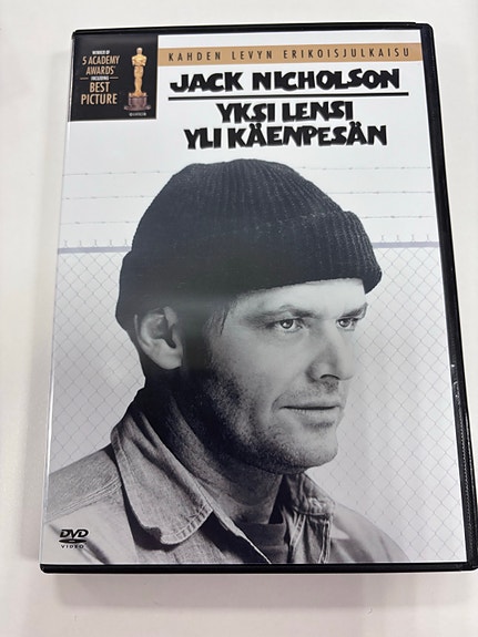 Yksi lensi yli käenpesän DVD-elokuva