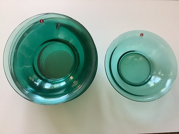 Iittala lasilautanen vihreä 8 kpl